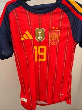 World Cup Champions Spain Home Jersey 2 stars